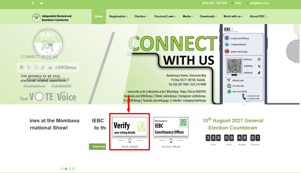 Click Verify Your Voting Details